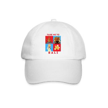 TAKE ME TO BALI - Baseball Cap - white/white - Front