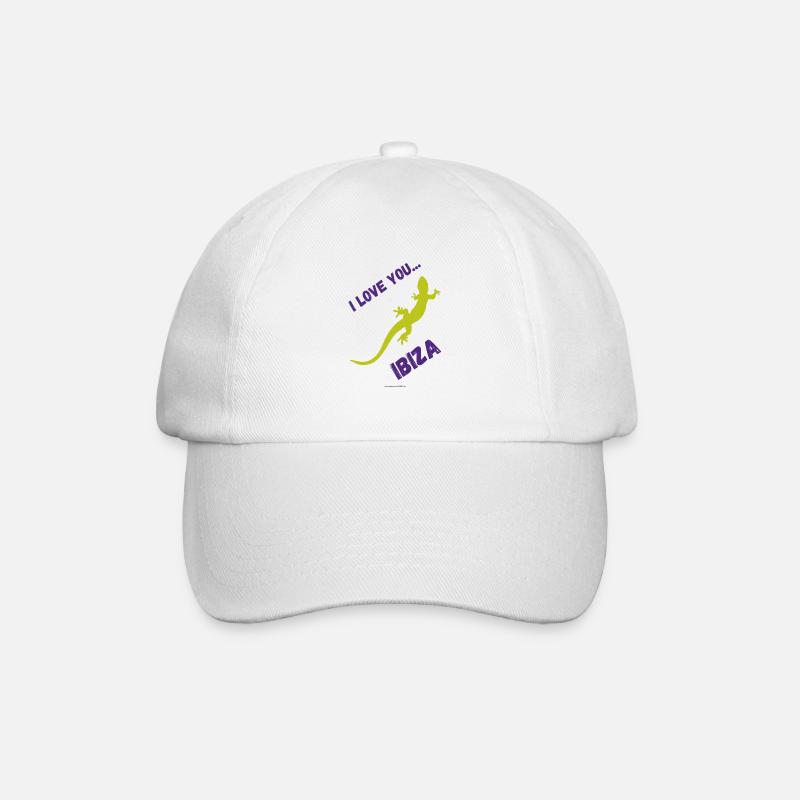 Ibiza Gecko - Baseballkappe - Weiß/Weiß