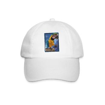 The blue and yellow macaw - Baseball Cap - white/white - Front