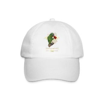 The orange-fronted parakeet - Baseball Cap - white/white - Front