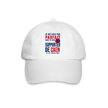 supporter football Caen Cadeau foot caennais - Casquette classique - blanc/blanc - Devant