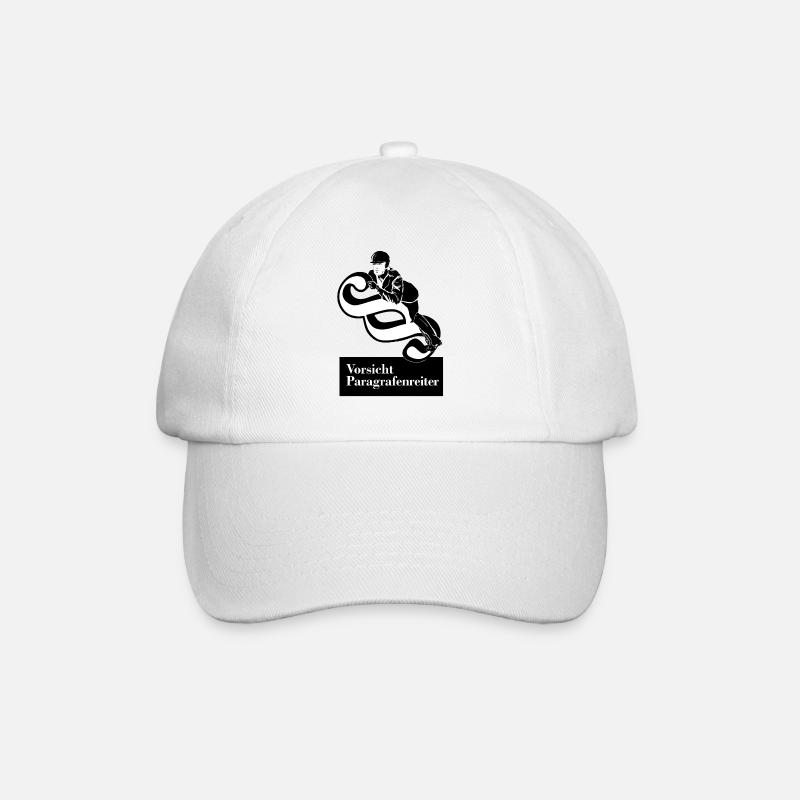 Paragrafenreiter - Baseballkappe - Weiß/Weiß