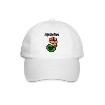 Viva la Evolution! Revolution Prähistorisch Fossil - Baseballkappe - Weiß/Weiß - Vorne