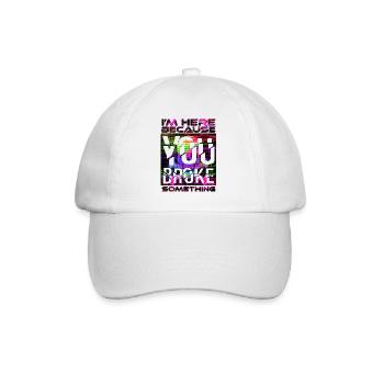 tech it informatique citations fraze mème cool citation cyber - Casquette classique - blanc/blanc - Devant