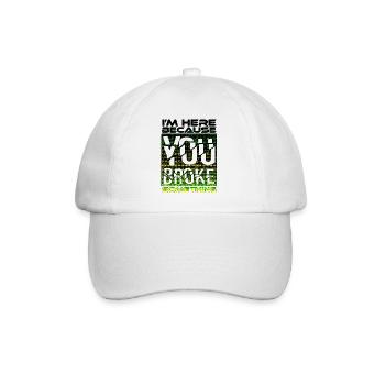 tech it informatique citations fraze mème cool citation cyber - Casquette classique - blanc/blanc - Devant