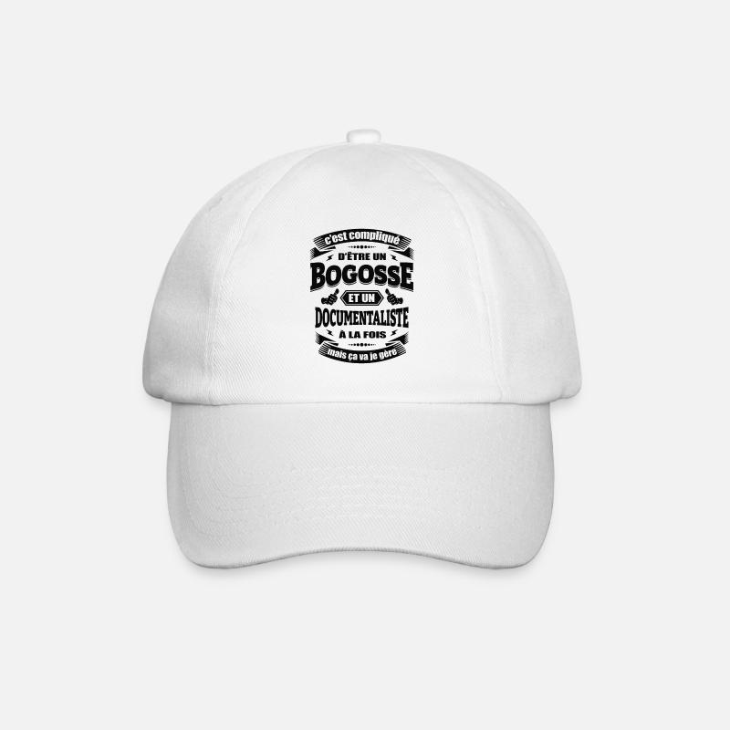 BOGOSSE ET DOCUMENTALISTE - Casquette classique - blanc/blanc