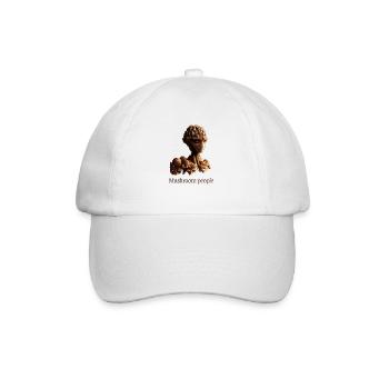 Mushroom people - Baseball Cap - white/white - Front