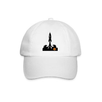 Bitcoin Trading Crypto Stocks - Baseball Cap - white/white - Front