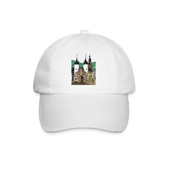 Heidelberg Old Bridge Souvenir from Germany - Baseball Cap - white/white - Front