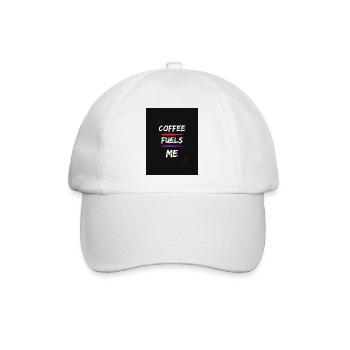 Coffe Fuels me - Baseball Cap - white/white - Front