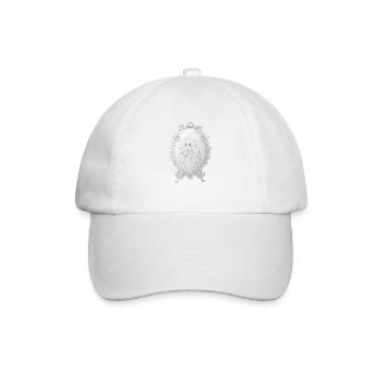Portrait d'une jeune fille de dessin animé - Casquette classique - blanc/blanc - Devant