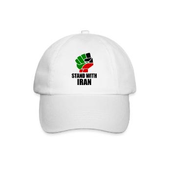 Stand with iran - Baseball Cap - white/white - Front