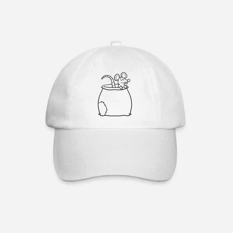Sackrat | Sack rat | Marsupial - Baseball Cap - white/white