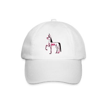 Le chien Egyptien - Casquette classique - blanc/blanc - Devant