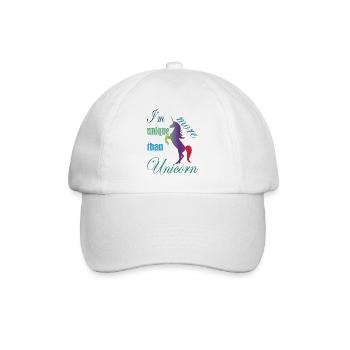 Uniqorn - Baseball Cap - white/white - Front