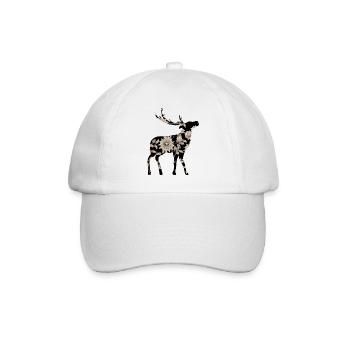 Deer - Baseball Cap - white/white - Front