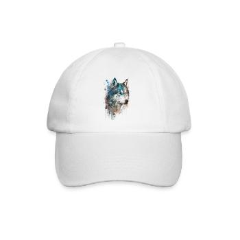 Siberian Husky 2 - Baseball Cap - white/white - Front