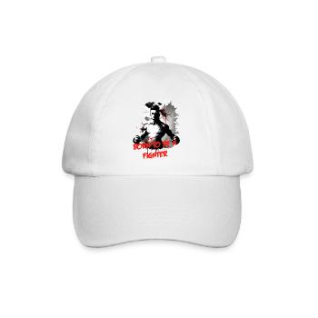 Kämpfer born to be a fighter - Baseball Cap - white/white - Front