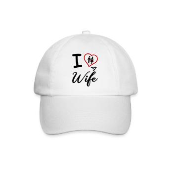 J’aime ma femme - Casquette classique - blanc/blanc - Devant