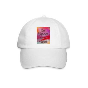 JUST MARRIED,VIVE LES MARIES,EVJF,SAINT VALENTIN - Casquette classique - blanc/blanc - Devant
