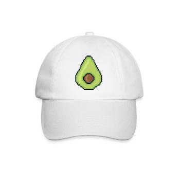 Avocado groß - Baseballkappe - Weiß/Weiß - Vorne