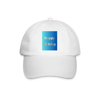 HAPPY BIRTHDAY. HAPPY BIRTHDAY. ANNIVERSARY. - Baseball Cap - white/white - Front