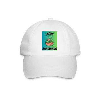SPRING. GARDENING. RETIREMENT. SPRING. GARDEN. - Baseball Cap - white/white - Front