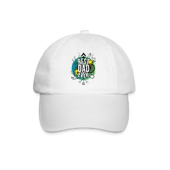 Best dad ever - Casquette classique - blanc/blanc - Devant