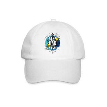 Best Dad Ever - Baseball Cap - white/white - Front