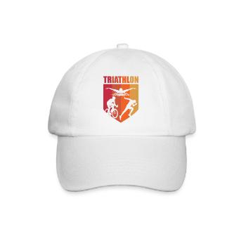 Triathlon, Swimming, Cycling, Running, Sports - Baseball Cap - white/white - Front