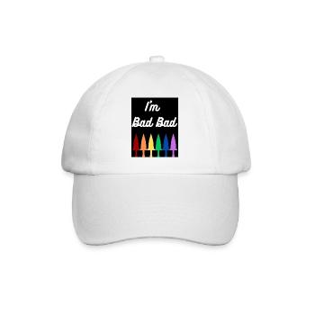 I'm Bad Bad (design) - Baseball Cap - white/white - Front