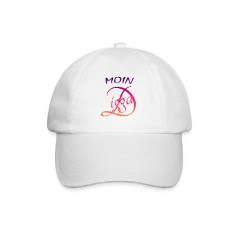 Moin Digga - Baseballkappe - Weiß/Weiß - Vorne