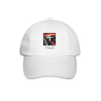 NO SCREAM - Baseballkappe - Weiß/Weiß - Vorne
