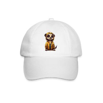 Cool Mongoose - Baseball Cap - white/white - Front
