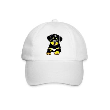 Rottweiler Chien Rottweiler Puppy Puppy Dogs - Casquette classique - blanc/blanc - Devant