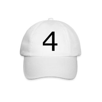 4 - Baseball Cap - white/white - Front