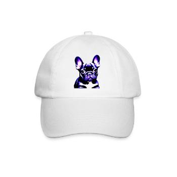Chiens Chien bouledogue Français Chien Propriétaire - Casquette classique - blanc/blanc - Devant