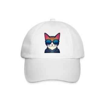 Domestic Cat Cat Pet Kitten Cat Owner - Baseball Cap - white/white - Front