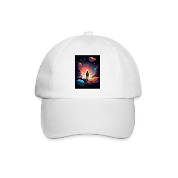 Spacewalk Astronaut - Baseball Cap - white/white - Front