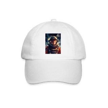 Spacewalk Astronaut - Baseball Cap - white/white - Front