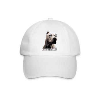 Dogo Argentino Hund Design für Hundeliebhaber - Baseballkappe - Weiß/Weiß - Vorne