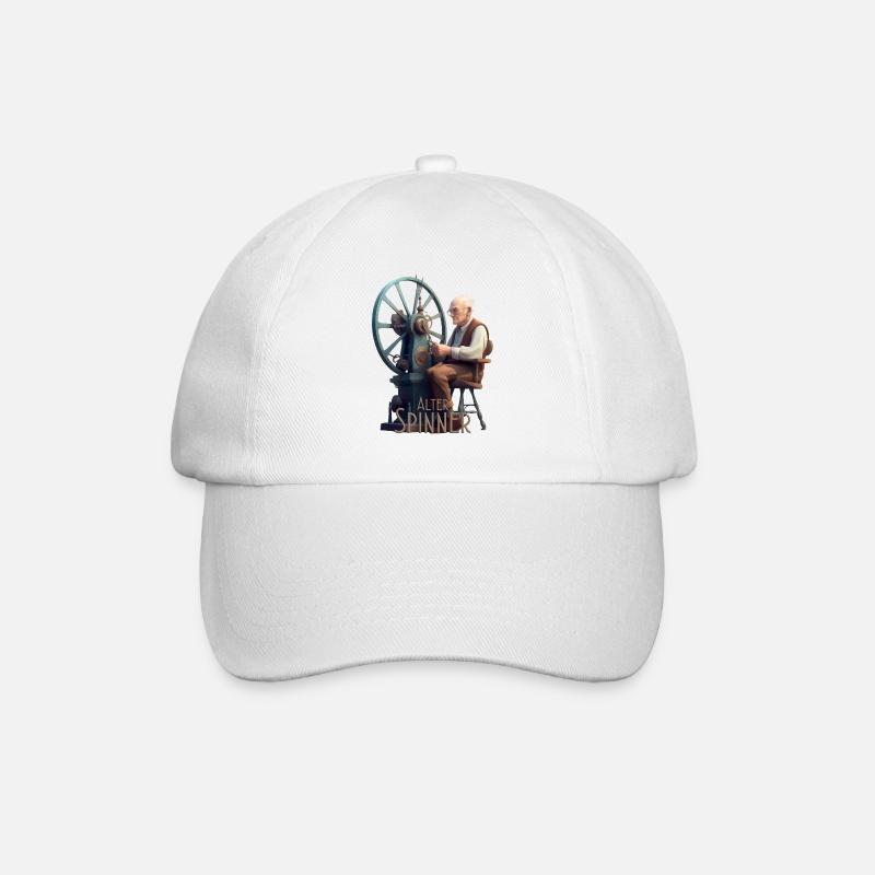 Alter Spinner - Baseballkappe - Weiß/Weiß
