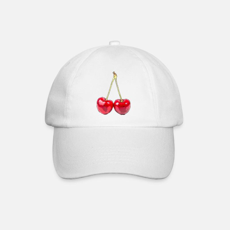 Cherry - Baseballkappe - Weiß/Weiß