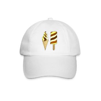 Eis - Baseballkappe - Weiß/Weiß - Vorne