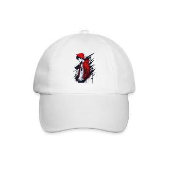 Junge Street Style - Baseballkappe - Weiß/Weiß - Vorne