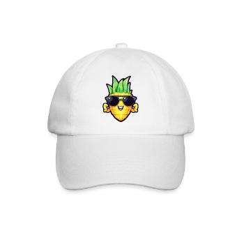 Cool corn - sunglasses and strong arms design - Baseball Cap - white/white - Front