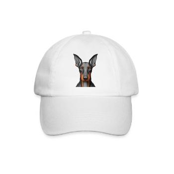 Doberman Trainer Doberman Dog Doberman Puppy - Baseball Cap - white/white - Front