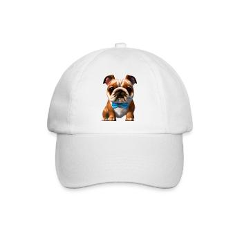 Propriétaires de chiens Bulldog Chiens Propriétaires de chiens - Casquette classique - blanc/blanc - Devant