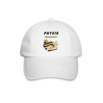 Physiotherapeut - Baseballkappe - Weiß/Weiß - Vorne