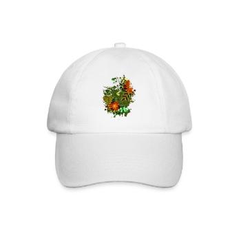 Flower Smash - Baseballkappe - Weiß/Weiß - Vorne